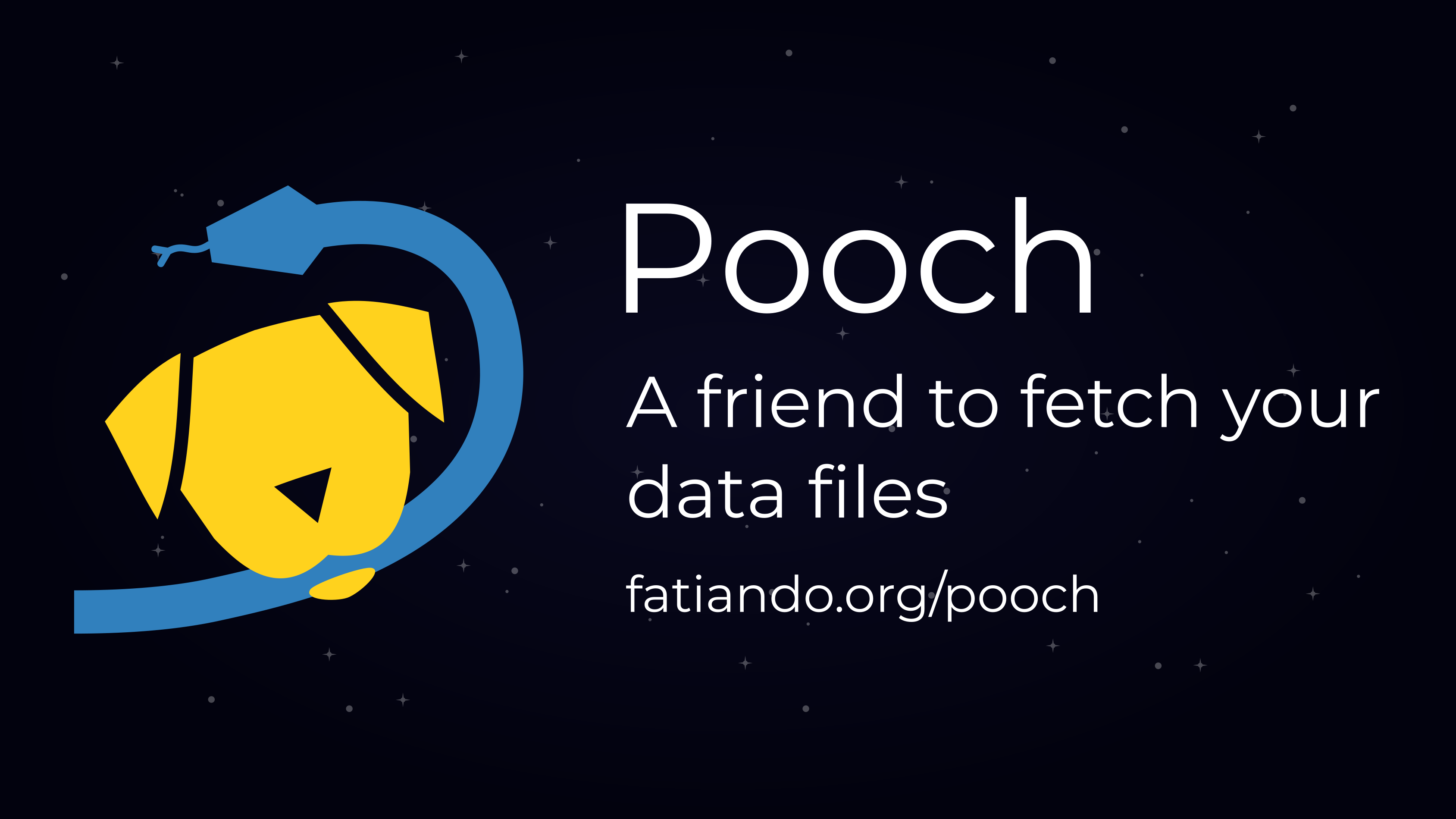 Abstract image. Showing Pooch logo along with the title of the talk and
a link to Pooch's website:
https://www.fatiando.org/pooch